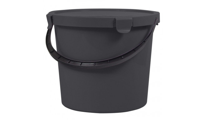 BUCKET WITH LID 10L 60790807 DARK GREY