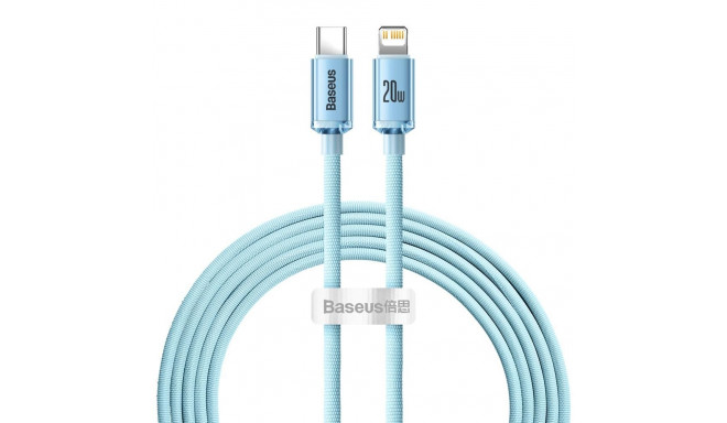 Baseus cable Crystal Shine USB-C - Lightning 2,0 m 20W blue