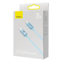 Baseus cable Crystal Shine USB-C - Lightning 2,0 m 20W sky blue