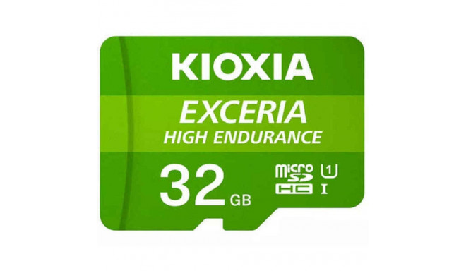 MicroSD Mälikaart koos Adapteriga Kioxia Exceria High Endurance Klass 10 UHS-I U3 Roheline - 64 GB