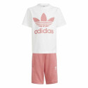 Children's Sports Outfit Adidas Trifolio  White - 6-7 Years