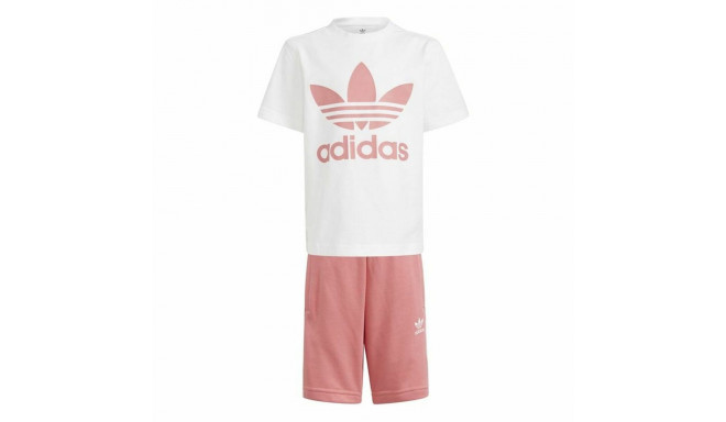 Children's Sports Outfit Adidas Trifolio  White - 7-8 Years