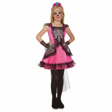 Costume for Children My Other Me Black Pink Catrina (3 Pieces) - 5-6 Years