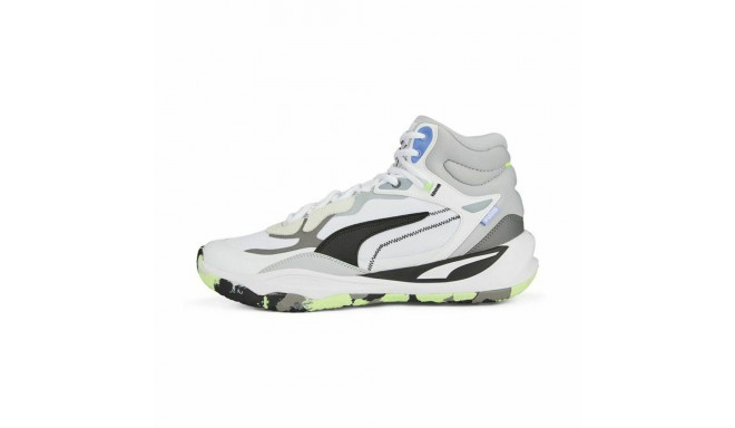 Basketball Shoes for Adults Puma Playmaker Pro Mid White - 43
