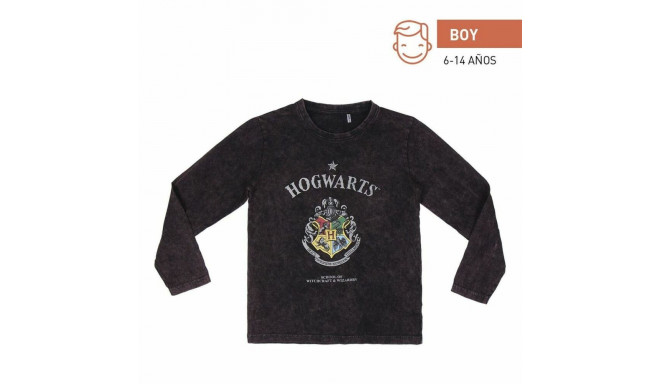 Children’s Long Sleeve T-Shirt Harry Potter Grey Dark grey - 8 Years