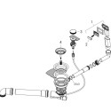 Siphon with bottom valve and overflow set D16-11 Hansgrohe 43937000