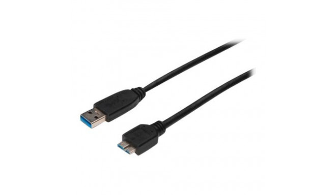 ASSMANN USB 3.0 connection cable USB A - Micro USB B M/M 0.25m USB 3.0 conform UL bl