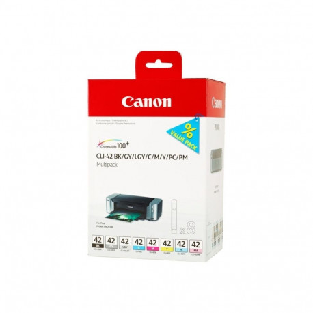 Canon CLI-42 BK/GY/LGY/C/M/Y/PC/PM 8 Ink Cartridge Multipack