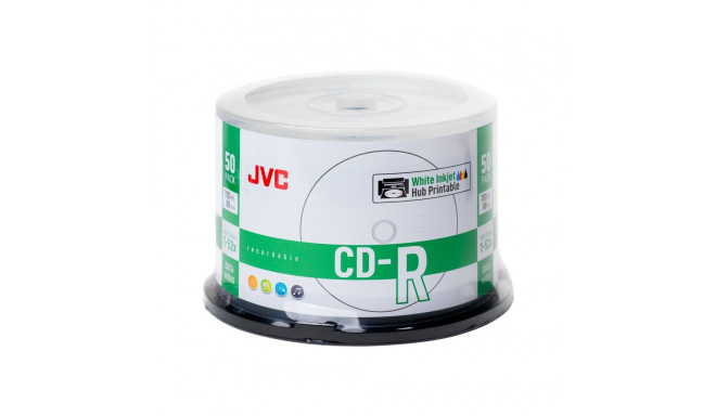 JVC CD-R 700MB 52X INKJET WHITE PRINTABLE CAKE*50 701715JCK0021