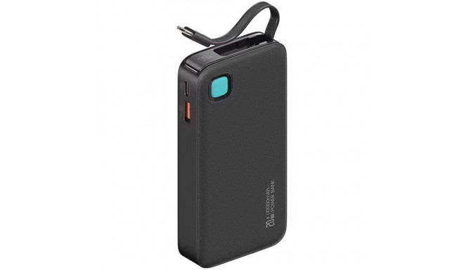 Powerbank 10000mAh 20W retractable USB-C cable