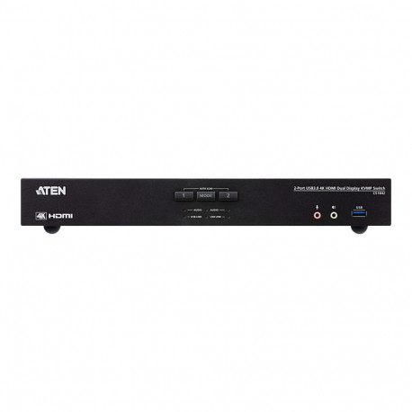 Aten KVMP lüliti CS1842 2-pordiline USB 3.0 4K HDMI kahe ekraaniga