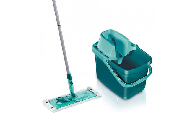 Leifheit floor wiper set Combi M micro duo (green, with cleaning bucket Combi M and squeegee)