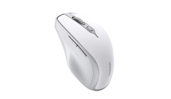 Ugreen MU101 ergonomic wireless mouse Bluetooth / 2.4 GHz - white