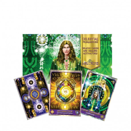 Schiffer Publishing Celestial Frequencies Oracle Cards And Healing Activators Oracle Cards