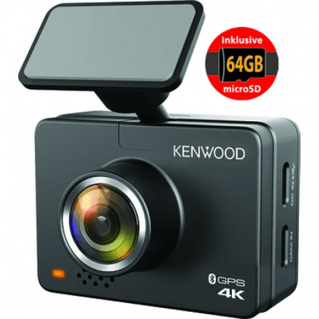 Kenwood DRV-A610W 4K UHD DashCam 12/24V/App/ 64GB microSD