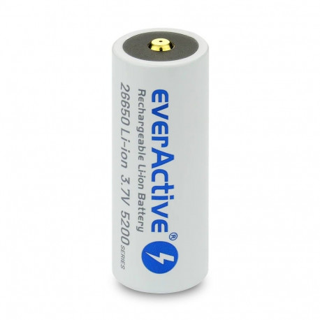Laetav aku 26650 3,7V Li-ion 5200 mAh micro USB