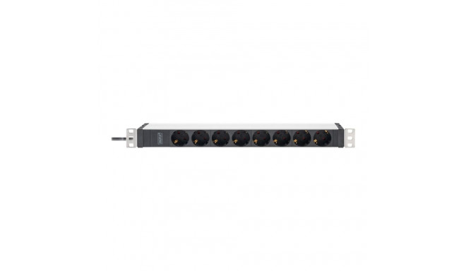Digitus Socket Strip with Aluminum Profile, IEC C20 plug | DN-95428 | Sockets quantity 8