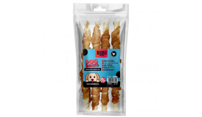 Bubu Pets chicken wraps rawhide stick 500g