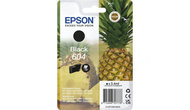 Epson T604 must tindikassett