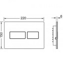 WC PUSH PLATE TECE SOLID 9240434