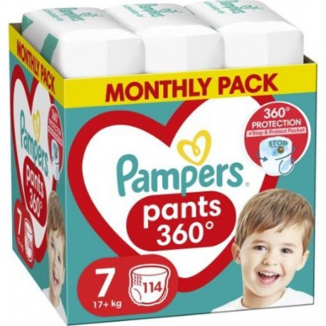 Pampers Diaper Pants 7, 17+ kg, 114 pcs.