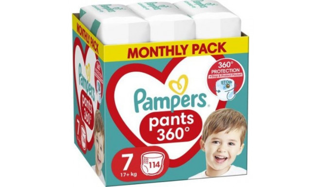 Pampers mähkupüksid 7, 17+ kg, 114 tk