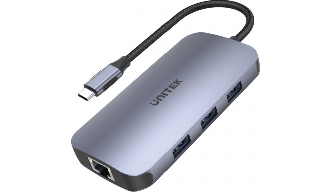Unitek Hub N9+ USB-C HDMI, PD 100W, card reader