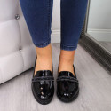 Comfortable patent slip-on shoes T.Sokolski W SCA62, black (39)