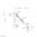 "Neomounts WL70-450BL11 bewegliche Wandhalterung für 17-32"" Bildschirme - Schwarz"