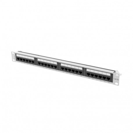 Lanberg patch-paneel 24-pordiline 1U 19" CAT.6A UTP, hall