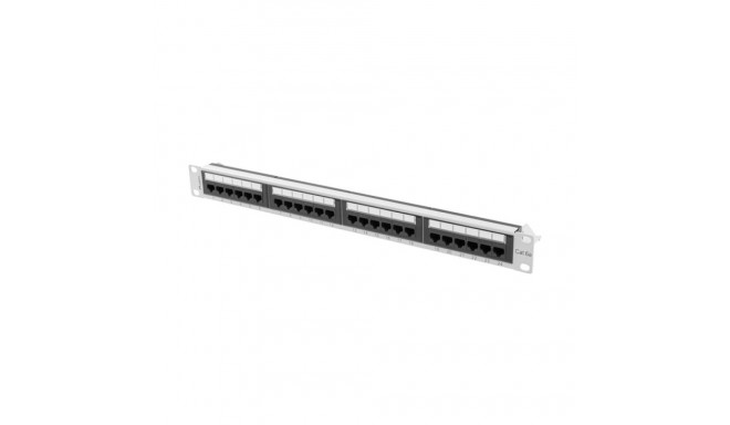 Lanberg patch-paneel 24-pordiline 1U 19" CAT.6A UTP, hall