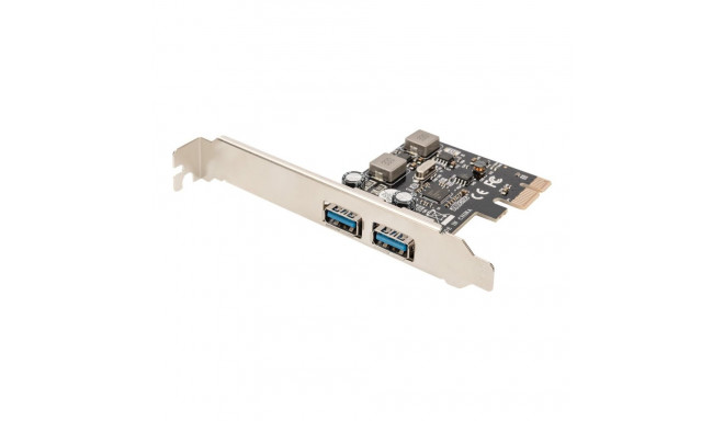 DIGITUS USB PCI Express Add-On card USB3.0 2-port A/F 1x LP bracket NEC UPD720202