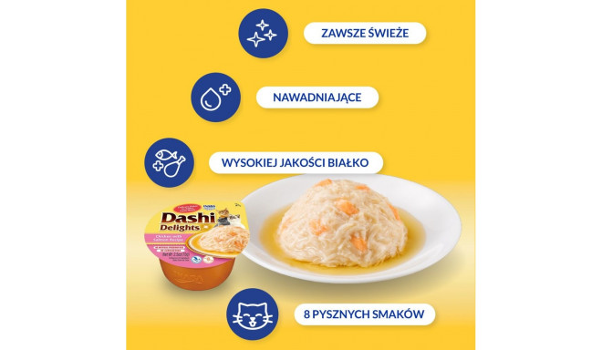 INABA Dashi Delights kana lõhega puljongis kassimaius 70g