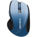 CANYON mouse MW-01 BlueLED Wireless Blue Grey