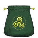 Lo Scarabeo Celtic Triskel Satin Green Card Bag