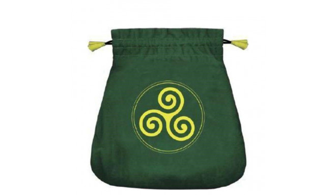 Lo Scarabeo Celtic Triskel Satin Green Card Bag