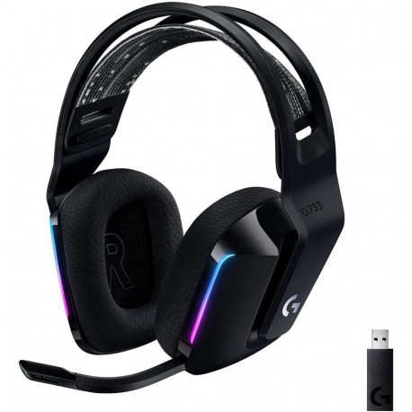 Logitech juhtmevaba RGB mänguritele mõeldud peakomplekt G733 LIGHTSPEED 2.4GHZ EMEA, must