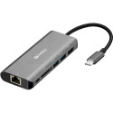 "Sandberg 136-18 USB-C 6-in-1 PD 100W DisplayDock"