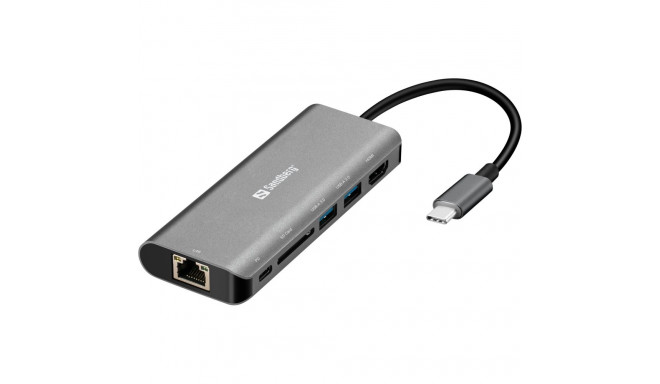 "Sandberg 136-18 USB-C 6-in-1 PD 100W DisplayDock"