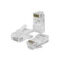 RJ45 through connector plug,CAT6,UTP,100pcs