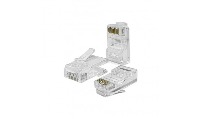 RJ45 through connector plug,CAT5e,UTP,100pcs