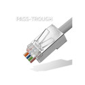 RJ45 Through connector plug,CAT5e,FTP,100pcs