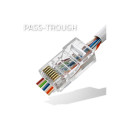 RJ45 through connector plug,CAT5e,UTP,100pcs