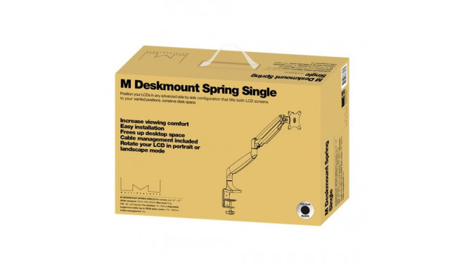 MULTIBRACKETS Deskmount Spring Single Black 75x75 100x100
