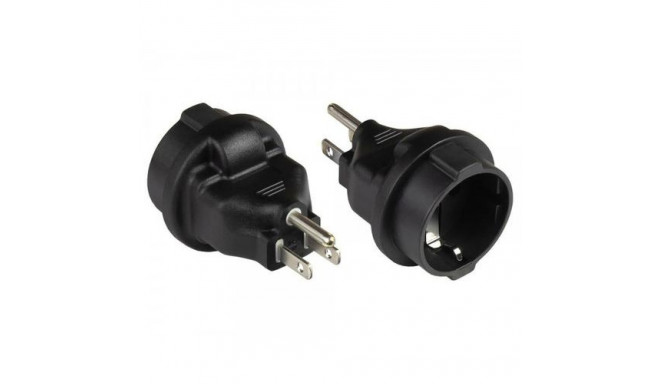 Alcasa PA-4502S power plug adapter Type B Type F Black