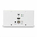 Lindy 150m Cat.6 HDMI 4K60 &amp; Type C HDBaseT EU Wall Plate KVM Extender, Transmitter