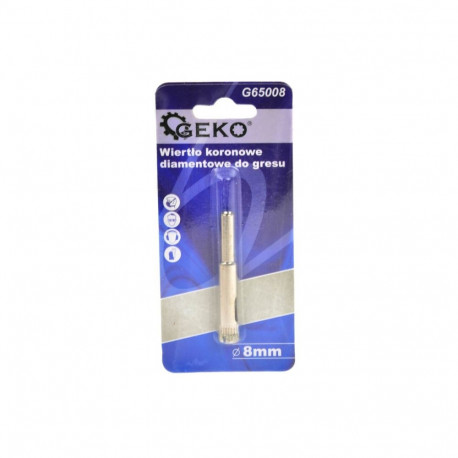 Dimanta kroņurbis 8mm, flīzēm GEKO