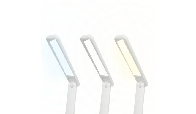 LED desk Lamp 3W, 3000/4500/6000K, adjustable, 1200mAh, white, LTC