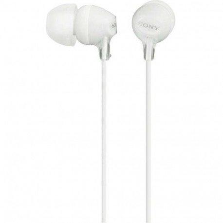 Sony MDR-EX15LP valged kõrvaklapid