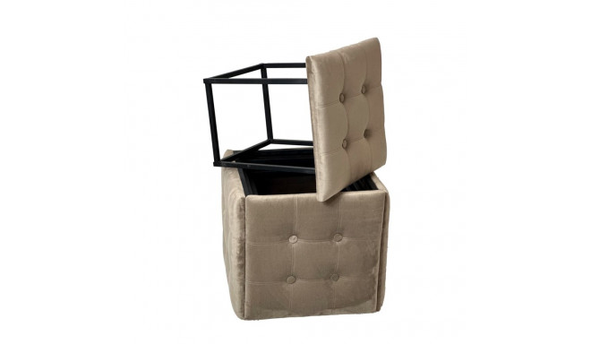 Puff-transformer 5in1 - 5 stools in 1 pouffe cappuccino velvet 2284